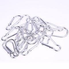 Silver Aluminum Alloy Spring Carabiner