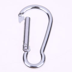 Silver Aluminum Alloy Spring Carabiner