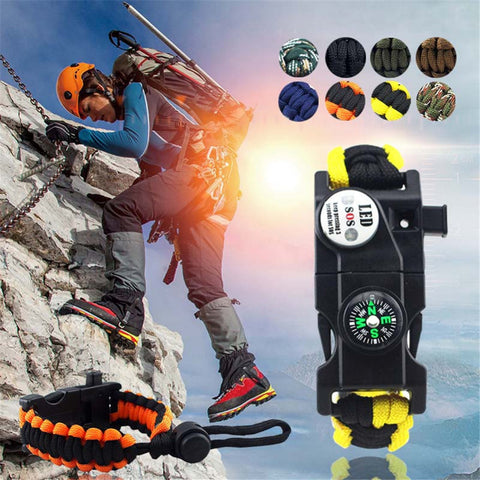 Multifunctional Paracord Survival Bracelet