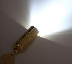 Golden Mini Portable LED Flashlight