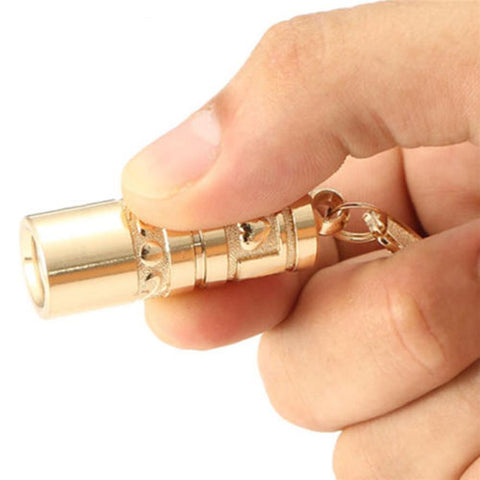 Golden Mini Portable LED Flashlight