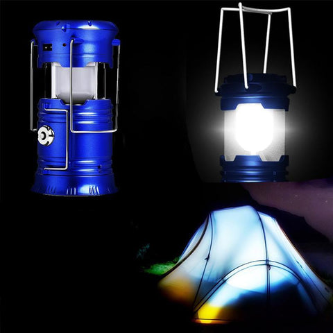 Collapsible Solar Tent Light For Camping